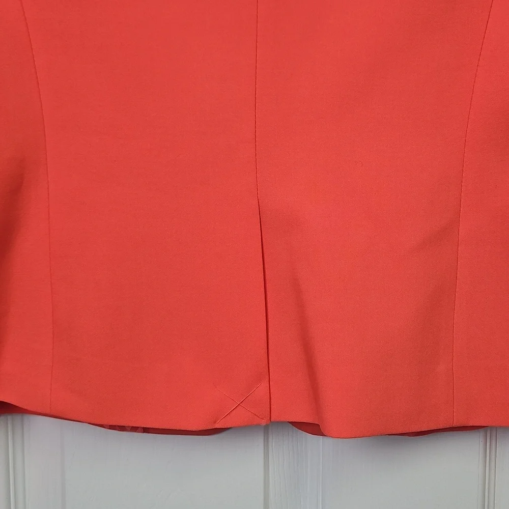 DKNY Women's Long Sleeve Double Button Notch Lapel Blazer: Lt Coral‎